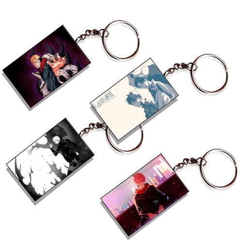 Jujutsu Kaisen Printed Keychain (Pack of 4) KC-086