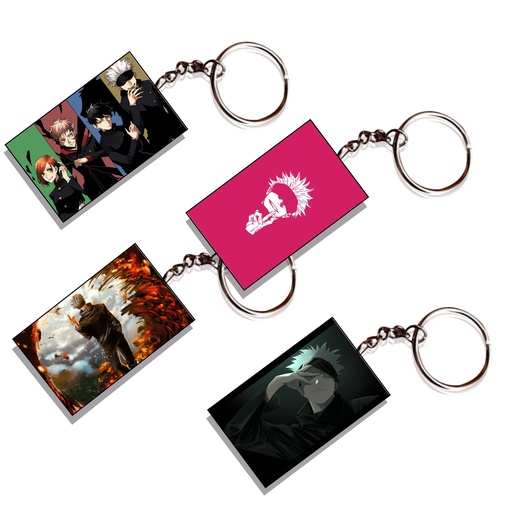 Jujutsu Kaisen Printed Keychain (Pack of 4) KC-087