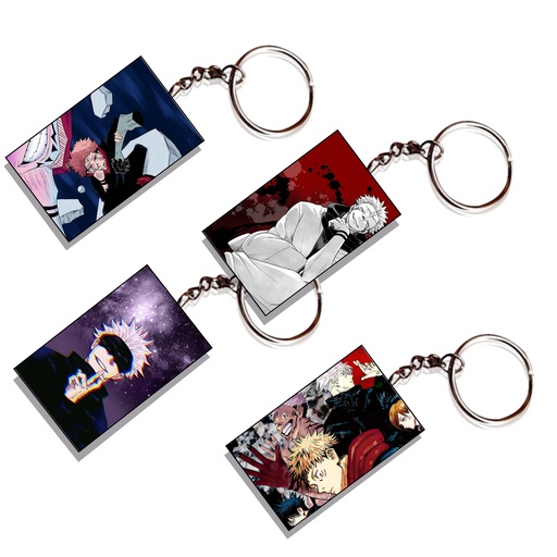 Jujutsu Kaisen Printed Keychain (Pack of 4) KC-088