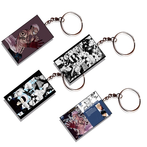 Jujutsu Kaisen Printed Keychain (Pack of 4) KC-089
