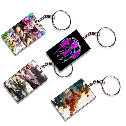 Dragon Ballz & Final Destiny 7 Anime Keychain (Pack of 4) KC-107