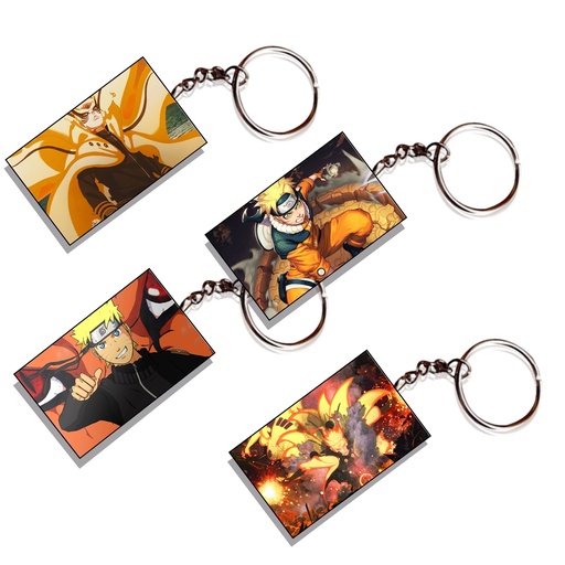 Baryon Anime Printed Keychain (Pack of 4) KC-109